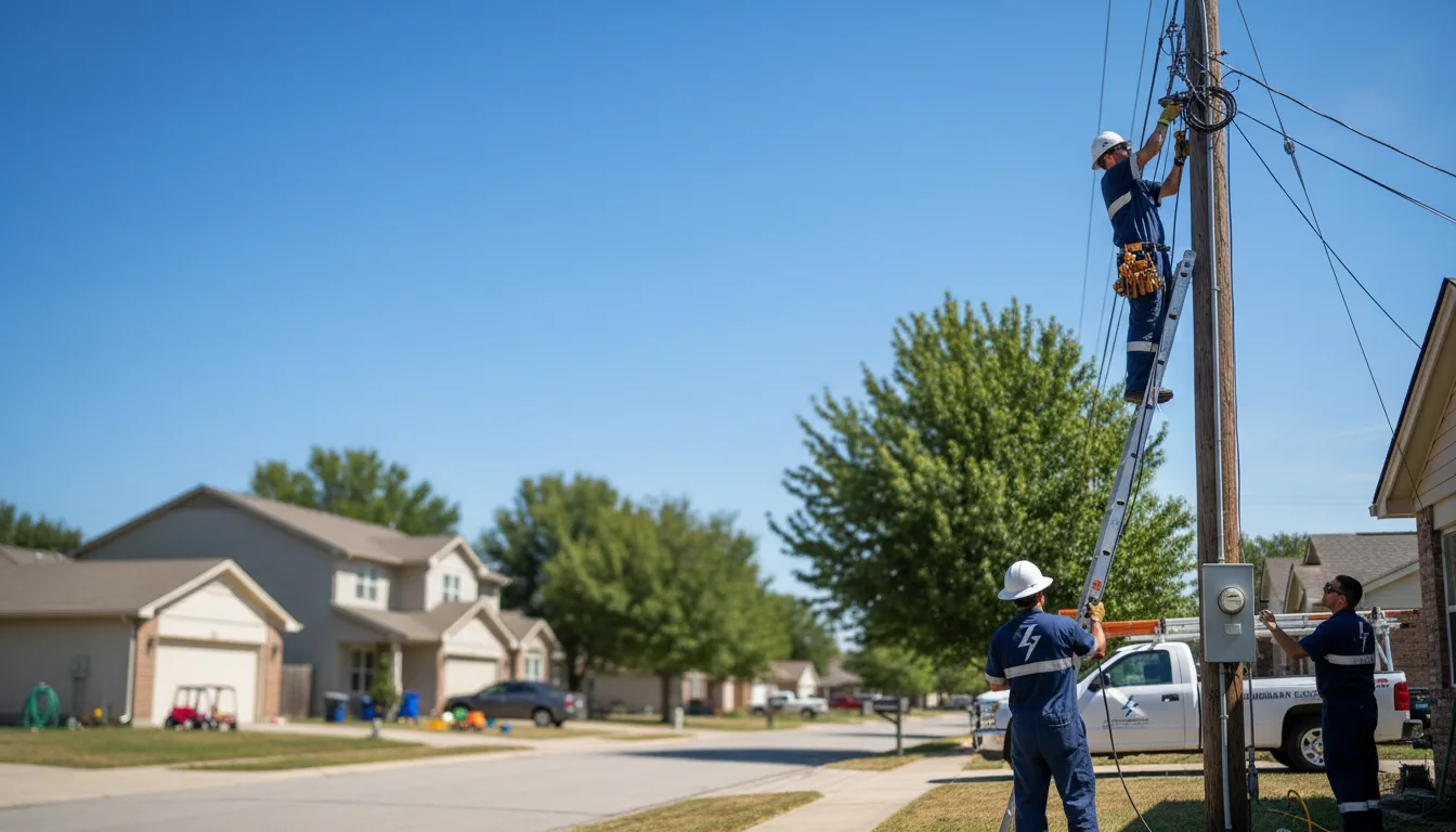 Residential electrician providing installation services in Scotland, AR